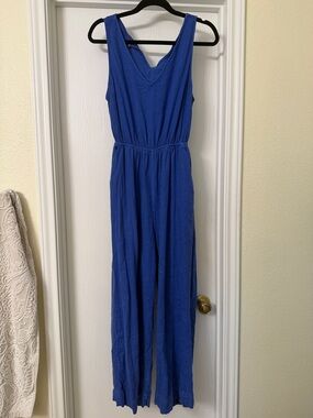 Universal Threads Linen-Blend V-Neck Jumpsuit